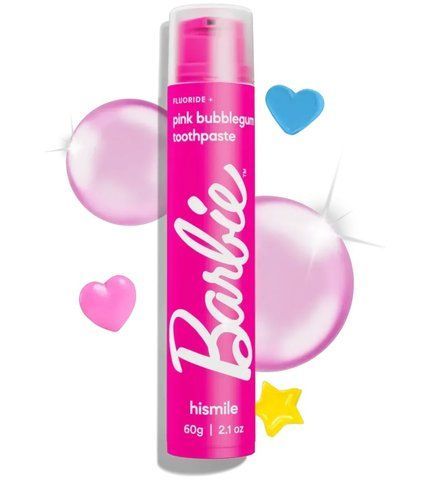 Hismile Barbie Pink Bubblegum Toothpaste 60g (Зубна паста зі смаком жуйки) 93573221 фото