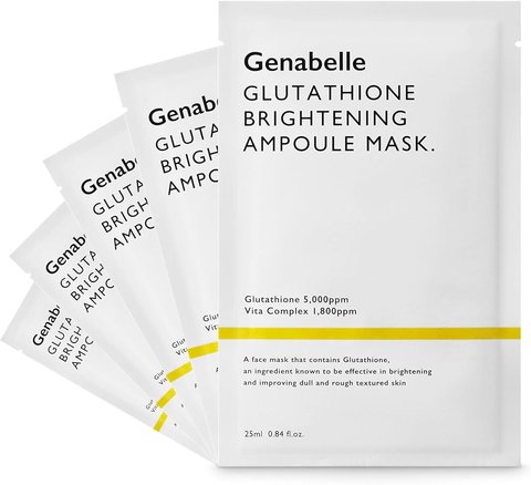 Genabelle Glutathione Brightening Ampoule Mask 5 шт (Маска з глутатіоном вирівнююча тон) 8809743543643 фото