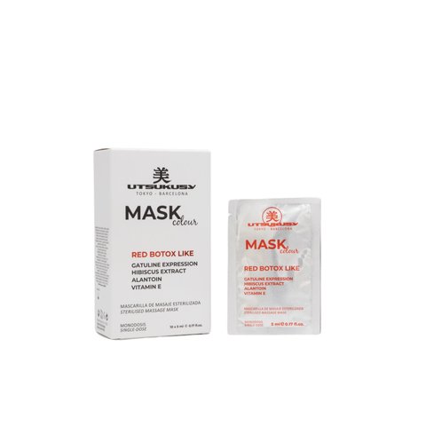 UTSUKUSY MASK COLOR. RED CHROMOTHERAPY 5 ml (Стерелізована, хромотерапевтична, масажна маска для усіх типів шкіри) 6572 фото