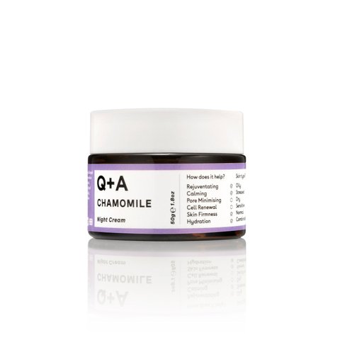 Q+A Chamomile Calming Night Cream 50g (Нічний крем для обличчя) 4231 фото