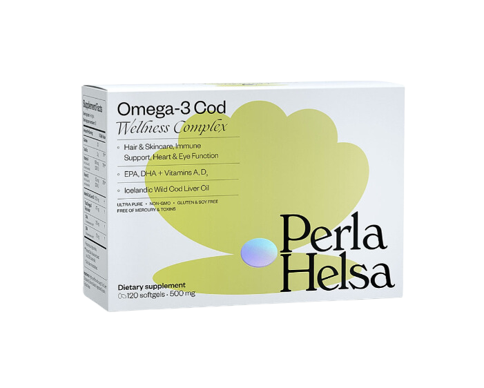 Perla Helsa Omega-3 Cod Wellness Complex 120 шт (Омега-3 із Тріски, з вітамінами А i D3) 2100-2 фото