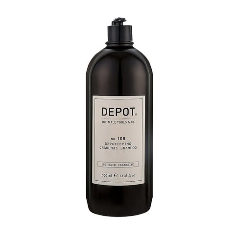 DEPOT No. 108 Detoxifying Charcoal Shampoo 1000 мл (Шампунь з деревним вугіллям для глибокого очищення волосся) SM_63157 фото