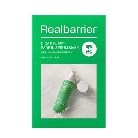 Real Barrier Cicarelief Rx Fade In Serum Mask 25mlх1ea (Маска тканинна заспокійлива) 8809911690735 фото