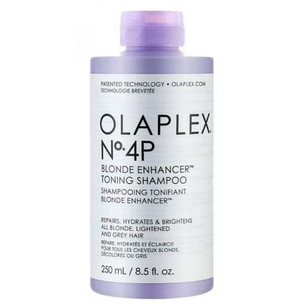 OLAPLEX №4P Blonde Enhancer Toning Shampoo 250 ml (Висококонцентрований фіолетовий шампунь для освітленого волосся) lpx005 фото