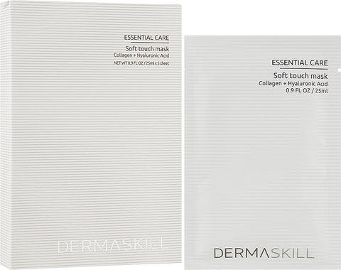 Dermaskill Soft Touch Mask 5 шт (Тканинна маска для обличчя з колагеном і гіалуроновою кислотою) 0860007383069 фото