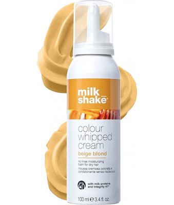 Milk Shake Colour Whipped Cream Beige Blond 100 ml - Бежевий блонд (Незмивна крем-пінка для зволоження волосся) 1000-126 фото