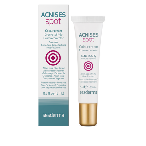 SesDerma Acnises Spot Colour Cream 15 ml (Тонуючий крем від рубців постакне) 5784 фото