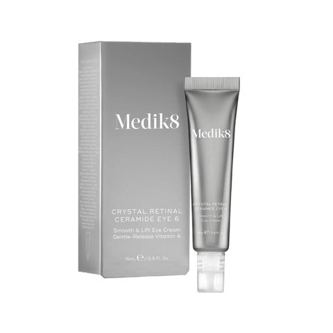 MEDIK8 CRYSTAL RETINAL CERAMIDE EYE 6 15 ml (крем для розгладження та підтягування шкіри навколо очей з вітаміном А) 6476 фото