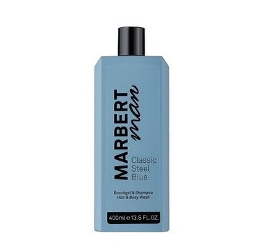 Marbert Man Classic Steel Blue Shower Gel& Shampoo 400 ml (Шампунь та гель для душу) 5597 фото