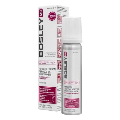 Bosley MD Minoxidil Topical Foam Aerosol 5% For Women (Піна з міноксидилом 5% для відновлення росту волосся у жінок) 6368 фото