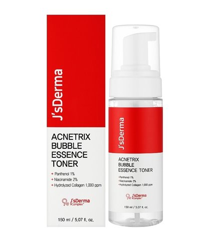 J’sDerma Acnetrix Bubble Essence Toner 150 ml (Тонер зволожувальний з пантенолом і ніацинамідом) 8809099264933 фото