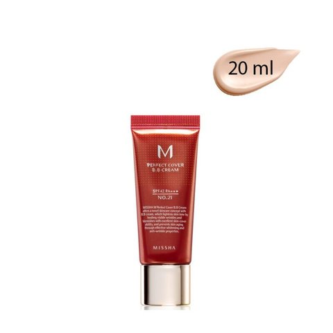 Missha M Perfect Cover BB Cream SPF42 PA+++ (№21) 20 ml (ВВ крем з ідеальним покриттям) mssh002 фото