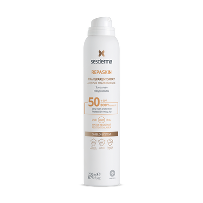 Sesderma Repaskin Transparent Spray SPF 50+ 200 ml (Сонцезахисний спрей для тіла) 5706 фото
