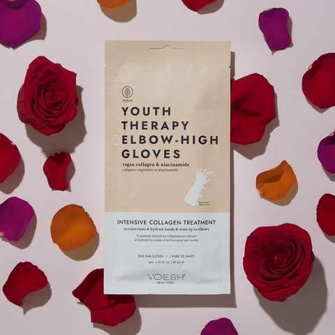 Youth Therapy Elbow-High Gloves - Intensive Collagen Treatment (Рукавички для догляду за руками, високі "Омолоджувальна терапія") VHM501BSM фото