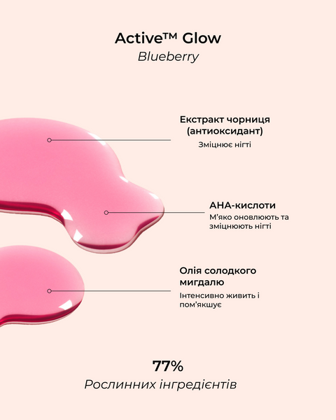 Manucurist Active&trade; Glow Blueberry 15ml Лак для нігтів з рожевим глянцевим ефектом 3662263221300 фото