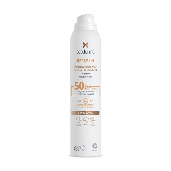 Sesderma Repaskin Transparent Spray SPF 50+ 200 ml (Сонцезахисний спрей для тіла) 5706 фото
