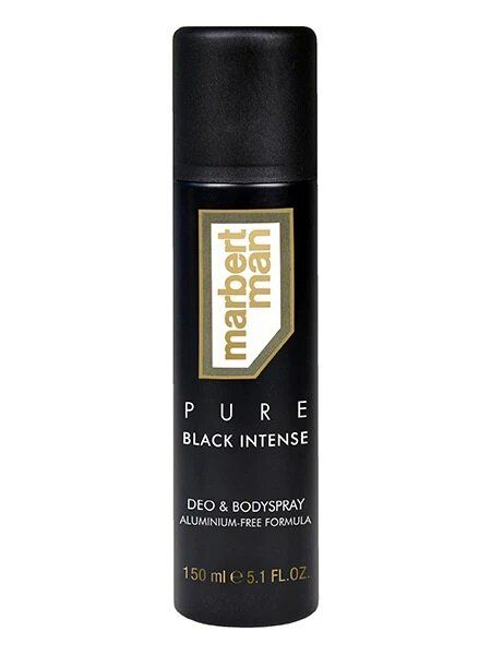 Marbert Man Pure Black Intense Deo & Bodyspray 150 ml (Дезодорант спрей) 4161-5 фото