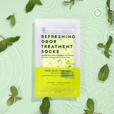 Refreshing Odor Treatment Socks - Odor Relief Foot Mask (Шкарпетки-маска для ніг освіжальні з м'ятою проти неприємного запаху) VFC101MNT фото