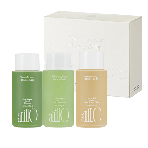 ANILLO Lime Sunday & Amber528 Travel Shower Kit 55 мл * 3 шт (Набір для тіла) 8809524434733 фото
