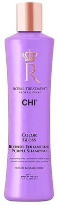 CHI Royal Treatment Color Gloss Blonde Enhancing Purple Shampoo 355 ml (Шампунь для нейтралізації жовтизни волосся) 7177 фото