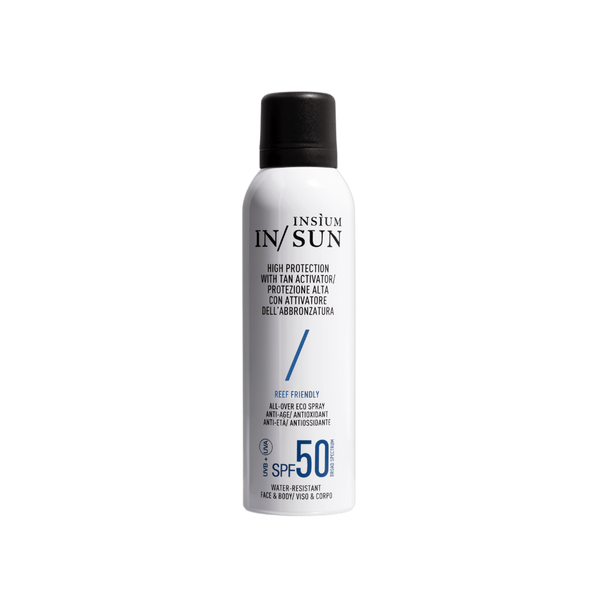 INSIUM SPF 50 HIGH PROTECTION 150мл (АНТИВІКОВИЙ, АНТИОКСИДАНТНИЙ ЕКО-СПРЕЙ ДЛЯ ТІЛА ТА ОБЛИЧЧЯ SPF50. АКТИВАТОР ЗАСМАГИ) SUN50 43  фото