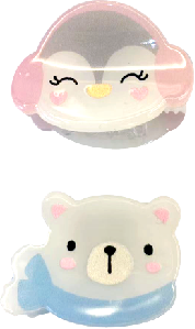 invisibobble CLIPSTAR GLOW KIDS Polar Friends (Заколка для волосся) 4063528082923 фото
