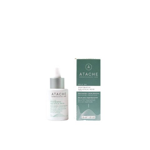 Atache Oily SK Postbiotic Salicylic Serum 30 ml (Антибактеріальна, себорегулююча сироватка) 7024 фото