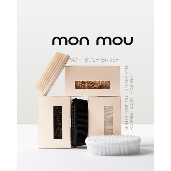 Mon Mou Soft Body Brush (Силіконова щіточка для тіла (Чорна) 7077 фото