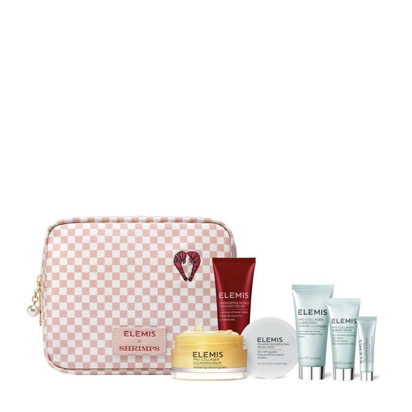 ELEMIS Kit: Shrimps Travel Icons Collection (Легендарна колекція бестселерів у дизайнерській Тревел косметичці для Неї) 4046-1 фото