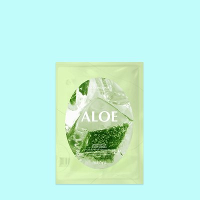 Manyo Aloe Cooling Mask 1 ea (Маска тканинна для заспокоєння шкіри з екстрактом алое) 7184 фото