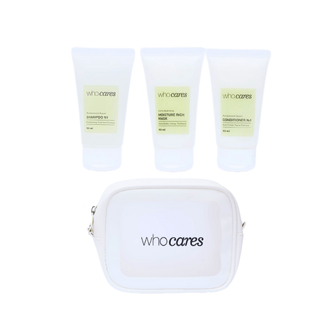 WhoCares Mini Set for Hair №1 (Набір мініатюрних засобів для сухого та пошкодженого волосся) 5540-5 фото