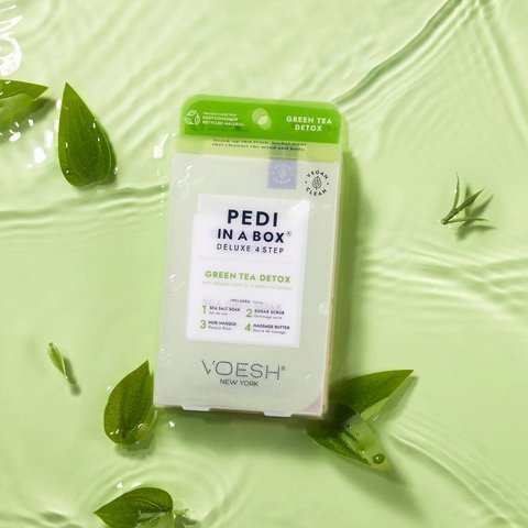 Pedi in a Box Deluxe 4 Step - Green Tea Detox (Набір для педікюру делюкс "Детокс із зеленим чаєм") VPC208GRT фото