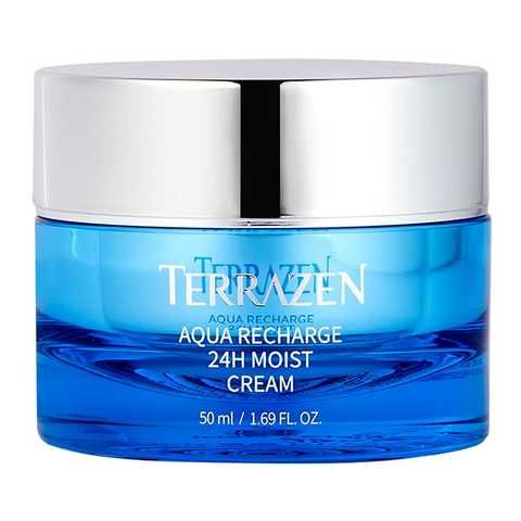 TERRAZEN AQUA RECHARGE 24H MOIST CREAM 50 ml (Інтенсивно зволожуючий крем для обличчя з гіалуроновим комплексом) TRZ05 фото