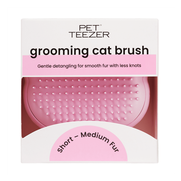 Pet Teezer Cat Grooming Millenial Pink (Щітка для вичісування кота) 5060926686141 фото