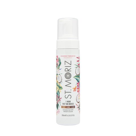 St.Moriz Fast Tan Coconut Paradise 200 ml (Автобронзат-мус для експрес засмаги) 5544-1 фото