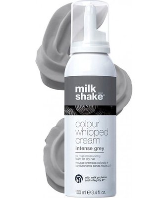 Milk Shake Colour Whipped Cream Intense Grey 100 ml - Сірий (Незмивна крем-пінка для зволоження волосся) 1000-119 фото