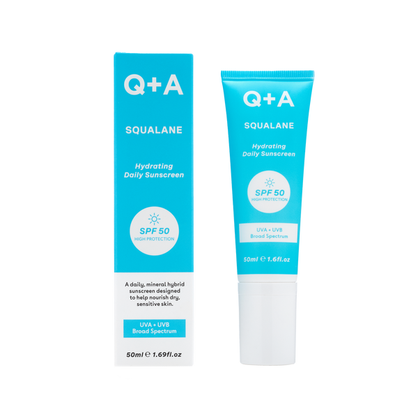 Q+A Squalane Hydrating Daily Sunscreen 50 ml (Зволожуючий сонцезахисний крем для обличчя) 6700-2 фото