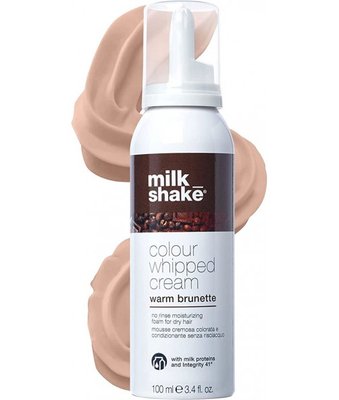 Milk Shake Colour Whipped Cream Warm Brunette 100 ml - Теплий брюнет (Незмивна крем-пінка для зволоження волосся) 1000-120 фото