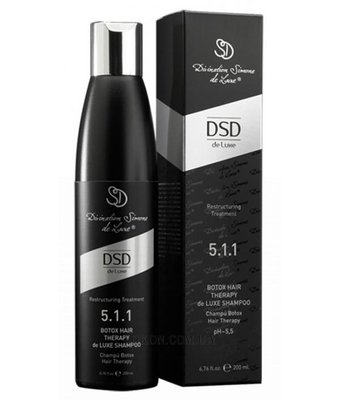 5.1.1 L DSD De Luxe Botox Hair Therapy de Luxe Shampoo 500 ml (Шампунь для відновлення волосся) 1446 фото