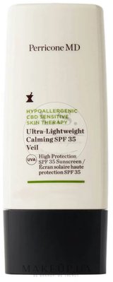 Perricone MD Hypoallergenic CBD Sensitive Skin Therapy Ultra-Lightweight Calming SPF 35 30 ml (Гіпоалергенний заспокійливий засіб з SPF 35 для чутливої шкіри) 6666 фото