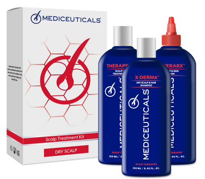 Mediceuticals Scalp Treatment Kit Dry Scalp 3pc (X-Derma) (Набір для сухої шкіри голови) 3005 фото