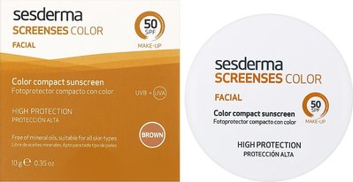 Sesderma Laboratories Screen Ses Compact SPF 50 Brown 10 g (Сонцезахисний тональний засіб) 6220-11 фото