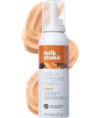 Milk Shake Colour Whipped Cream Copper 100 ml - Мідний (Незмивна крем-пінка для зволоження волосся) 1000-124 фото