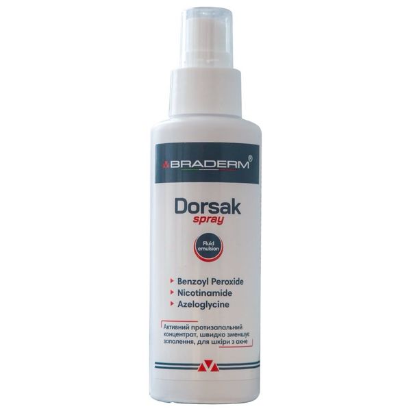 Braderm Dorsak Spray 100 мл (Протизапальний спрей-концентрат для тіла) bra04 фото