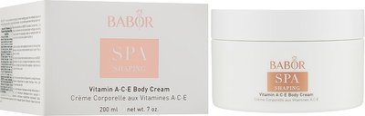 Babor SPA Shaping Vitamin ACE Body Cream 200 ml (Крем для тіла "З вітамінами А, С, Е. СПА-шейпінг") 6161-61 фото
