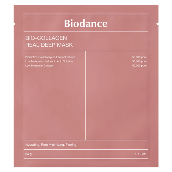 Biodance - Bio-Collagen Real Deep Mask (Зміцнювальна колагенова маска для обличчя - 1шт./34g) BDNC01 фото