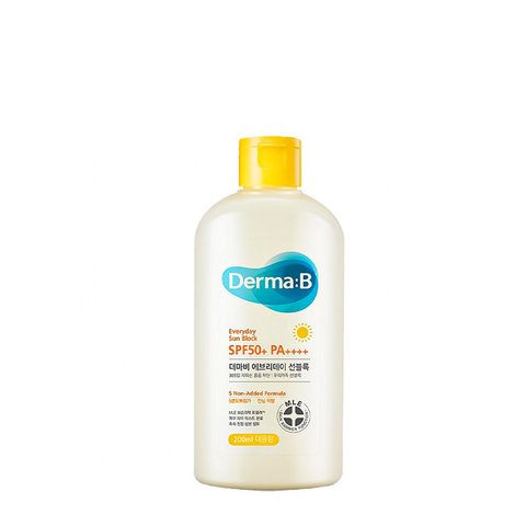 Derma:B Everyday Sun Block SPF 50+ PA++++ 200 ml (Крем сонцезахисний для обличчя та тіла) 8809554849002 фото