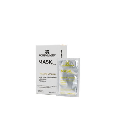 UTSUKUSY MASK COLOR. YELLOW VITAMIN 5 ml (Вітамінна, лімфодренажна, ліфтингова маска проти зморшок) 6570 фото